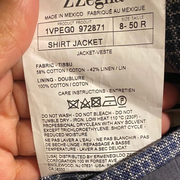 Z ZEGNA Blazer Navy 40R - Picture 3 of 4